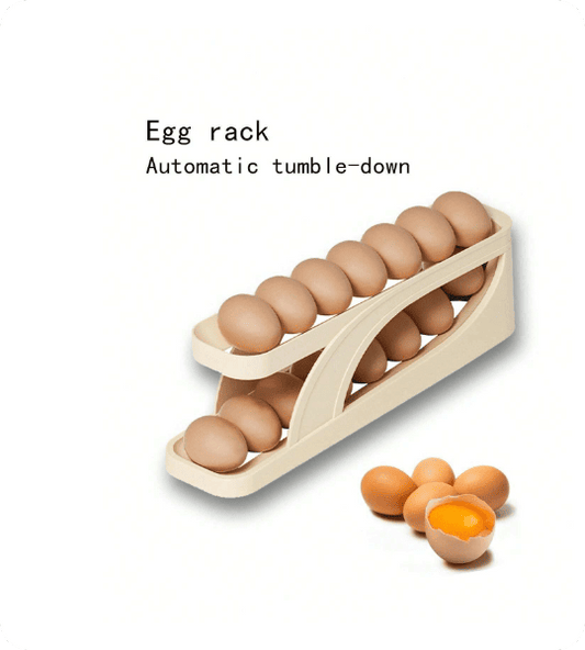 Egg Rack Automatic Tumble-Down for Easy Access and Fresh Rotation