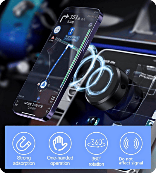 Smart Universal Magnetic Phone Holder (Gen 1) with Secure Grip & Ultimate Freedom