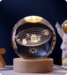 3D Solar System Crystal Ball Night Light