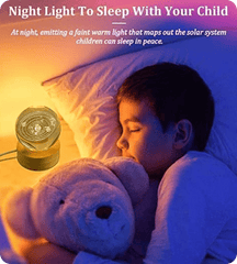 3D Solar System Crystal Ball Night Light