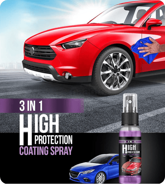 3 in 1 High Protection Car Ceramic Coating Spray Pack Scratch Repair (Pack of 2)