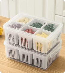 6 Grid Multi Purpose Storage Boxes Containers