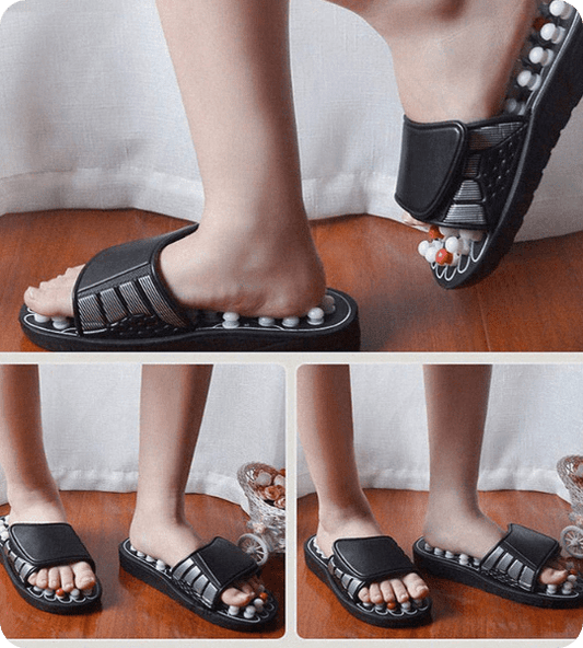 Reflexology Magnetic Therapy Acupressure Paduka Slippers