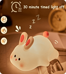 Cute Bunny Night Light – Rechargeable LED Lamp