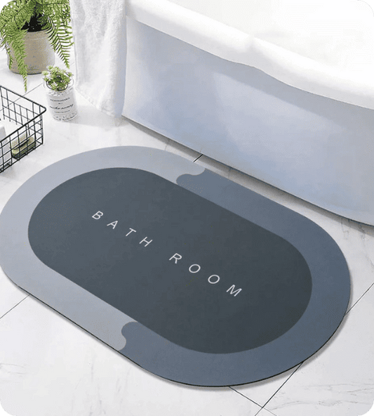 Quick-Dry Anti-Slip Rubber Backed Bathroom Mat