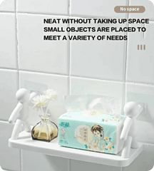 Self-Adhesive Floating Bathroom Shelves, Pack of 3