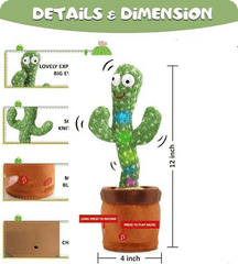 LED Musical Dancing & Mimicry Cactus Toy