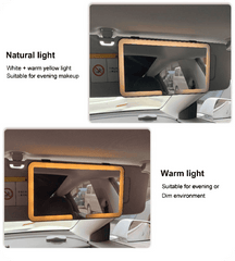 Rechargeable LED Car Sun Visor Mirror