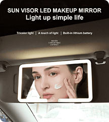 Rechargeable LED Car Sun Visor Mirror