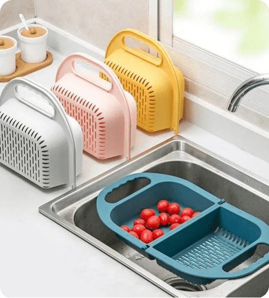 Foldable Colander Sink Strainer:  2 Pack