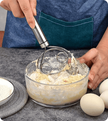 Stainless Steel Dough Whisk Non-Slip Bread Tool