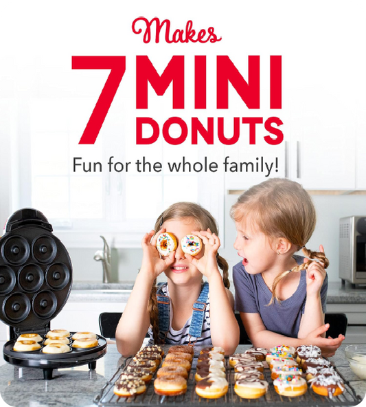 Mini Donut Maker: 7 Donuts, Non-Stick