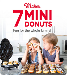 Mini Donut Maker: 7 Donuts, Non-Stick