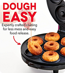 Mini Donut Maker: 7 Donuts, Non-Stick