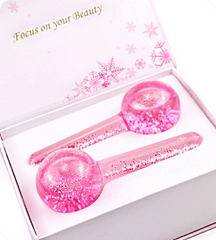 Cooling Ice Globes for Facial Massage, 2pcs