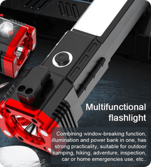 Versatile Rechargeable LED Torch Flashlight with Power Bank