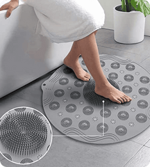 Non-Slip Shower Foot Scrubber Brush Massager Pad