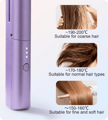 Portable Cordless Mini Hair Straightener Hot Comb