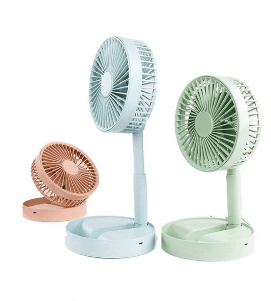 USB Rechargeable Adjustable Foldable Desk Fan