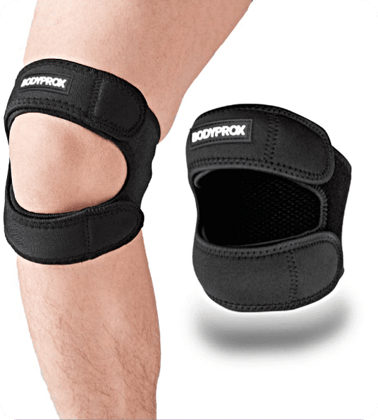 Knee Pain Relief Adjustable Neoprene Knee Strap (Pack of 2)