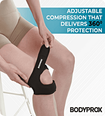 Knee Pain Relief Adjustable Neoprene Knee Strap (Pack of 2)