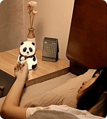 Multicolor Panda Night Light for Kids