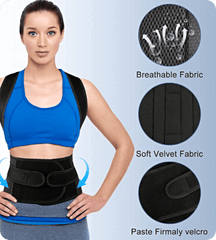 Unisex Neoprene Posture Corrector with Plates