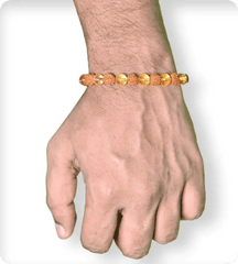 Rudraksha Citrine Crystal Bracelet (Exclusive)