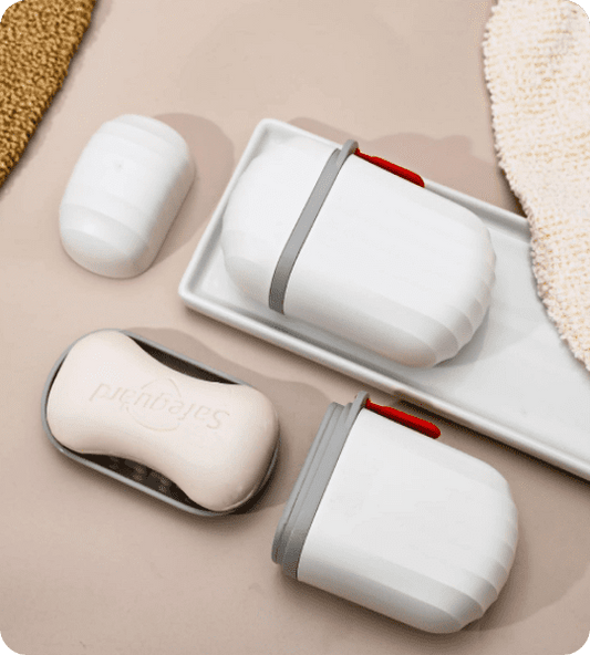 Leakproof Travel Soap Case with Draining Design