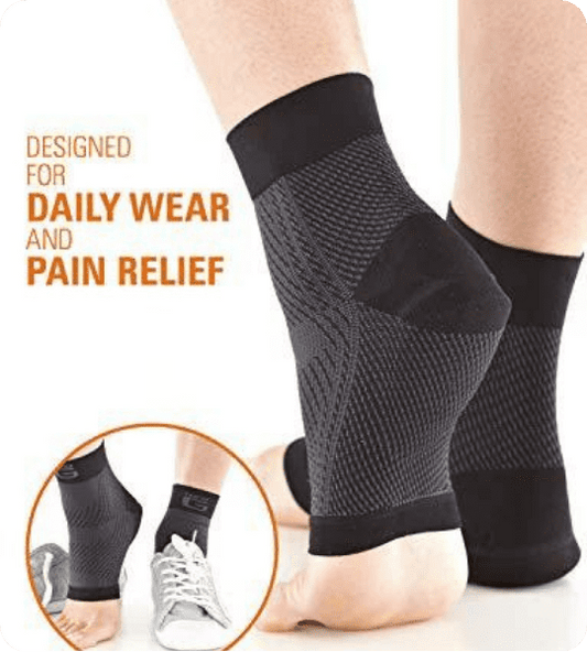 Swelling Relief Compression Arch and Heel Support Socks