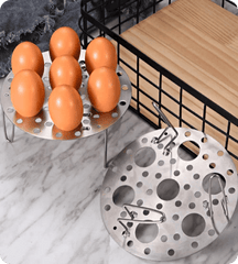 Stainless Steel Folding Steamer Rack for Eggs and Veggies