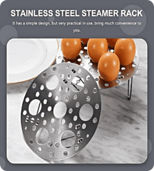 Stainless Steel Folding Steamer Rack for Eggs and Veggies