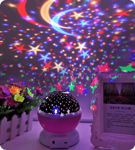 360 Degree Rotating Moon Night Light Projector (Multipurpose)