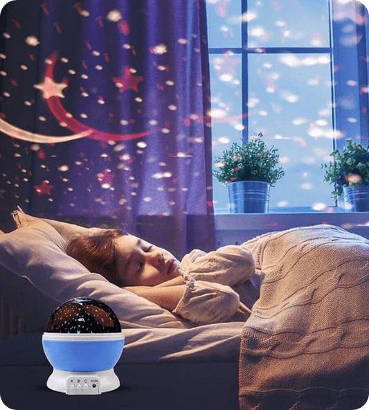 360 Degree Rotating Moon Night Light Projector (Multipurpose)