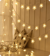 Waterproof LED Star Fairy Lights, Indoor-Outdoor Decor