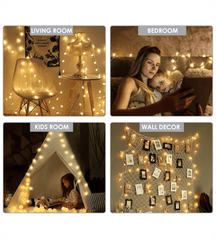 Waterproof LED Star Fairy Lights, Indoor-Outdoor Decor