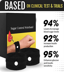 Sugar Control Wristband (Black Color)