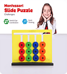 Color and Pattern Montessori Slide Puzzle Game