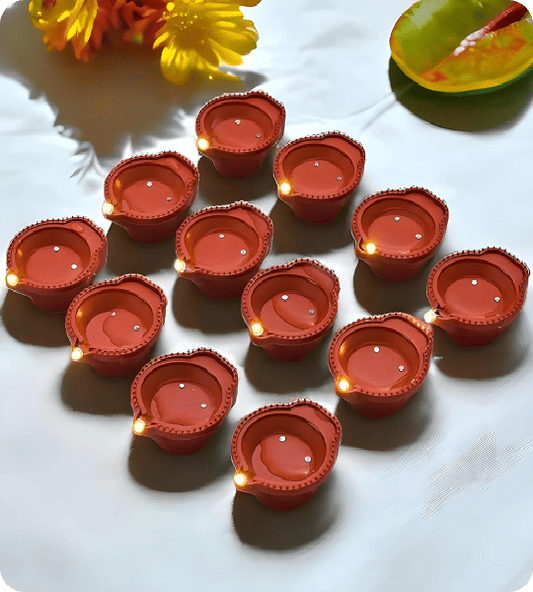 EcoGlow Water Sensor Diya with Shankarji Pind