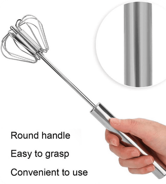 Stainless Steel Manual Hand Push Blender Mixer